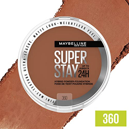 Maybelline Super Stay Matte 24HR Hybrid Pressed Powder Foundation - 360 - 0.21oz - Bellso