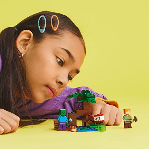 9085751 Swamp Minecraft ABS Plastic Adventure Set - 65 Piece - Bellso