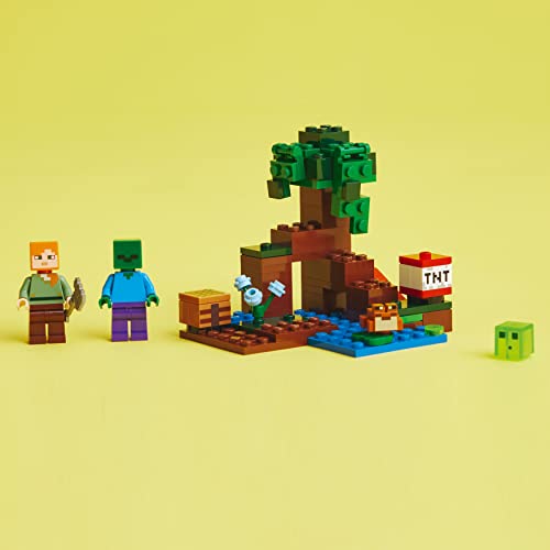 9085751 Swamp Minecraft ABS Plastic Adventure Set - 65 Piece - Bellso