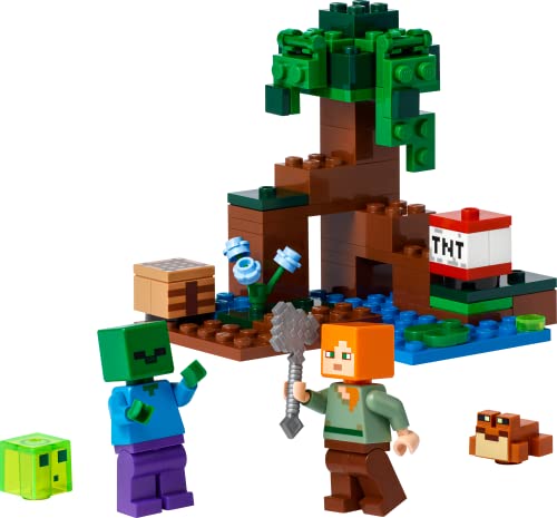 9085751 Swamp Minecraft ABS Plastic Adventure Set - 65 Piece - Bellso