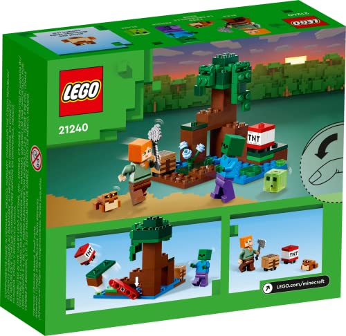 9085751 Swamp Minecraft ABS Plastic Adventure Set - 65 Piece - Bellso
