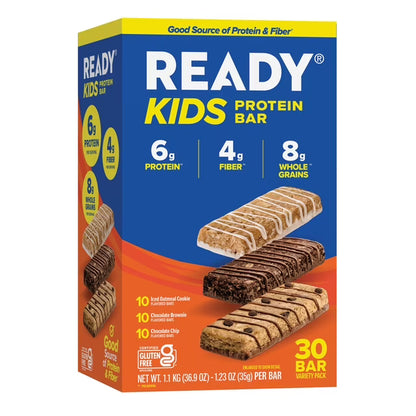 Ready Kids Bar Variety Pack, 1.23 Oz., 30 Ct