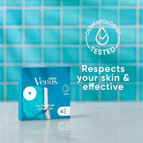 Venus for Facial Hair & Skin Care Exfoliating Dermaplaning Razor Blade Refills - 4ct - Bellso