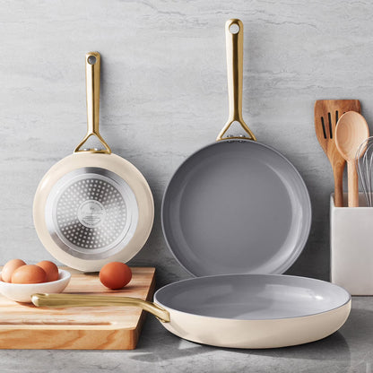 Member's Mark 3-Piece Modern Ceramic Fry Pan Set
