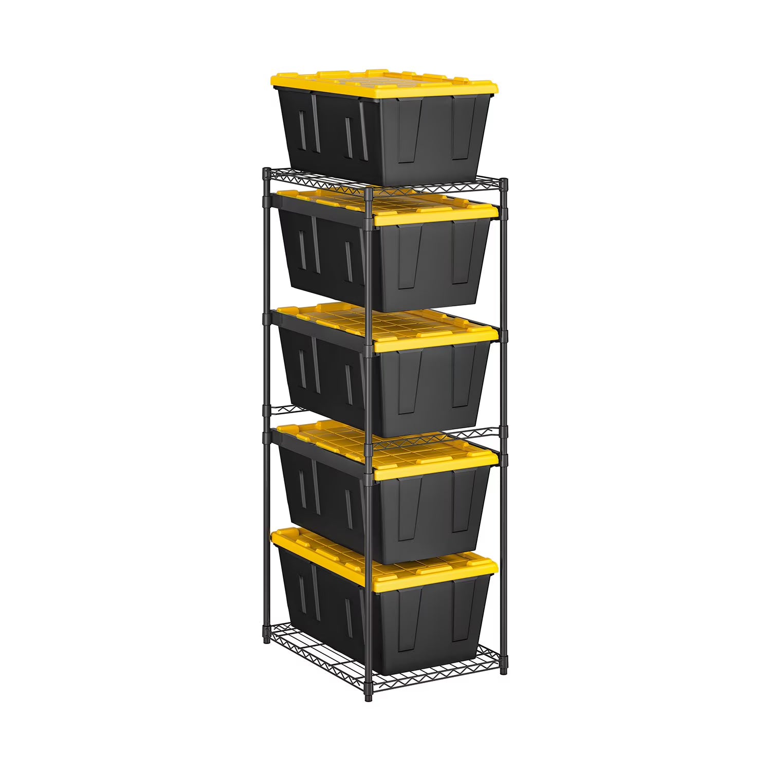 Member's Mark 5-Tier Storage Tote Rack, 23.2"W x 31"D x 69.5"H - Bellso