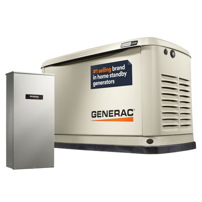 22,000 Watt Generac Guardian Series WiFi-Enabled , NG Standby Generator With 200A Automatic Transfer Switch - Bellso
