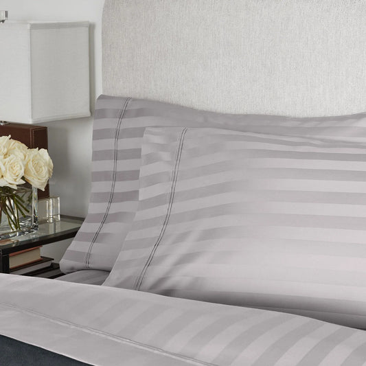 Member’s Mark Hotel Premier Collection 700-Thread-Count Striped Egyptian Cotton Sheet 3 Pieces King - Bellso