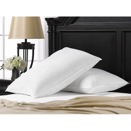 Ella Jayne Signature Plush Allergy-Resistant Soft Density Stomach Sleeper Down Alternative Pillow, King - Set of 2 - White - Bellso
