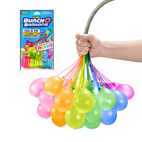 Bunch O Balloons Tropical Party Rapid-Filling Self-Sealing Pool Water Balloons by ZURU - 3pk