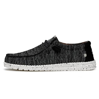 Men's HEYDUDE Wally Sox Stitch 11 Black/White - Bellso
