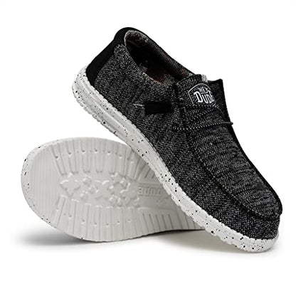 Men's HEYDUDE Wally Sox Stitch 11 Black/White - Bellso