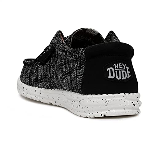 Men's HEYDUDE Wally Sox Stitch 11 Black/White - Bellso