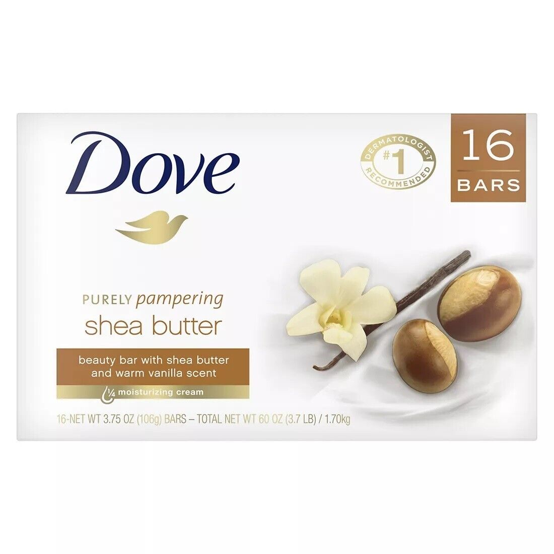 Dove Purely Pampering Beauty Bar, 16 Ct.