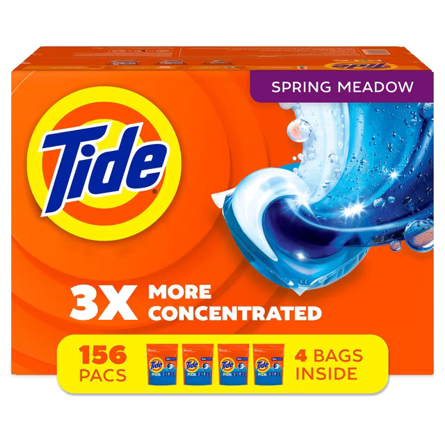 Tide Pods Liquid Laundry Detergent Pacs, Spring Meadow