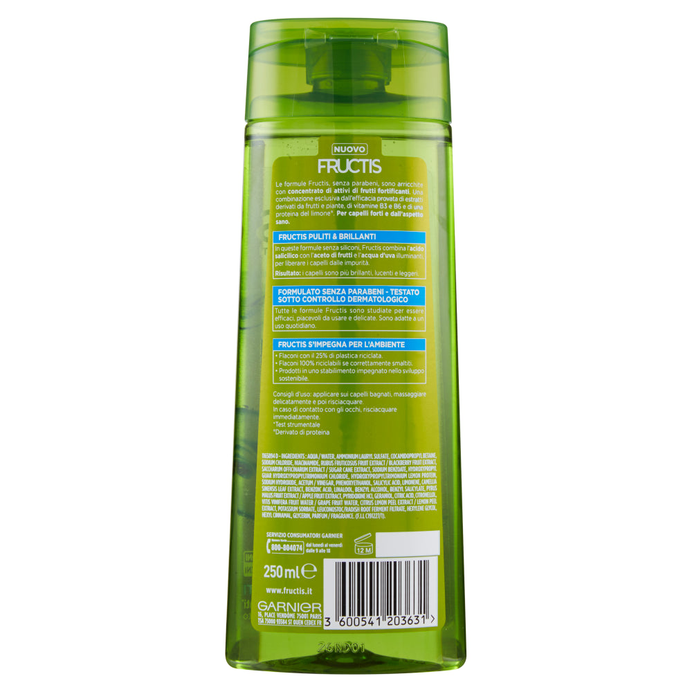 Fructis Puliti E Brillanti Shampoo 250ml - Bellso