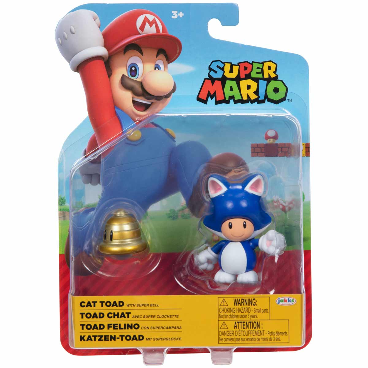 World of Nintendo Cat Toad Action Figure (with Super Bell)