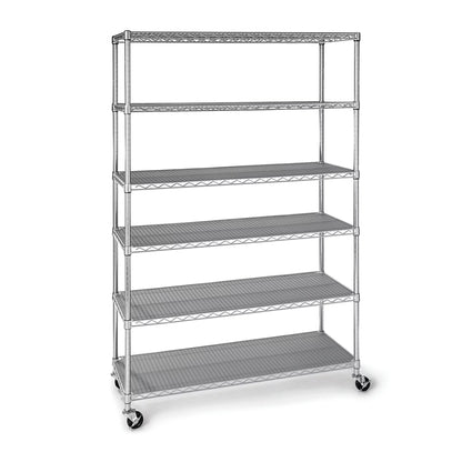 Member's Mark 6-Tier NSF Heavy Duty Wire Shelving, 47.75" W X 18" D X 75.5" H