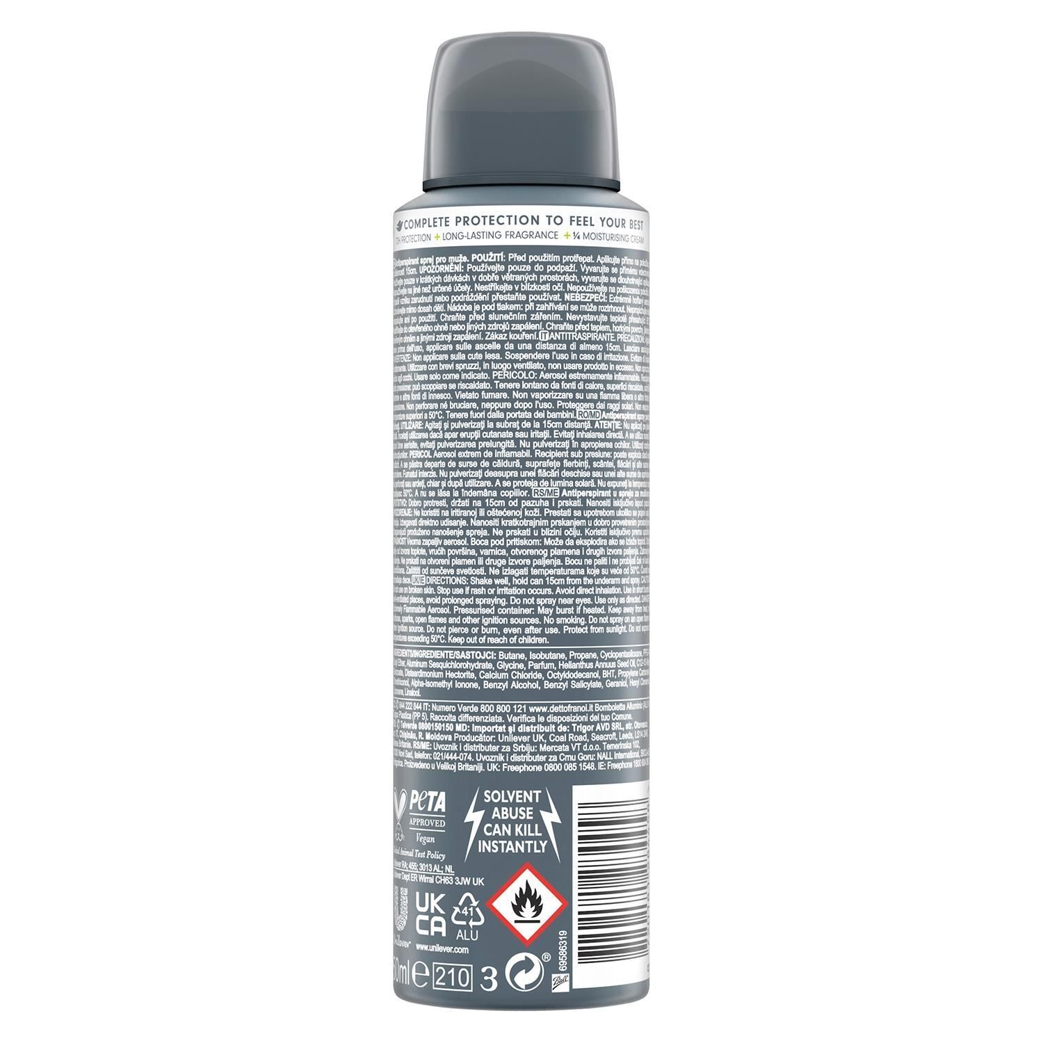 Dove Men + Care Sport Fresh 72H Protection Antiranspirante Aerosol 150 Ml - Bellso
