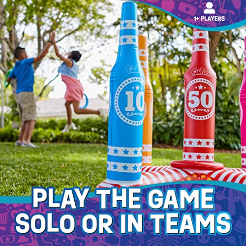 FunPark Ring Toss Outdoor Games – Giant Pool Toys 3 Feet Tall Inflatable Pool Accessories Outdoor Toys for Kids Adults and Family - Bellso