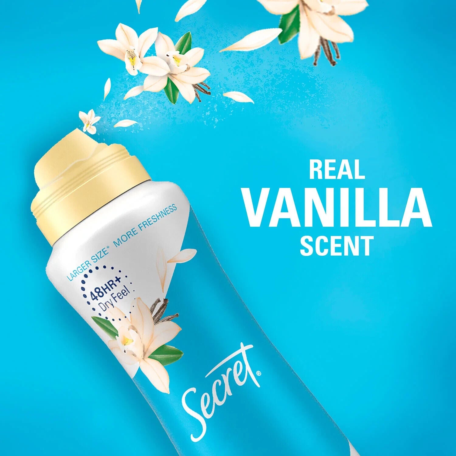 Secret Dry Spray Antiperspirant Deodorant for Women  Vanilla  Wild Rose and Waterlily (4.1 Oz.  3 Pk.) - Bellso