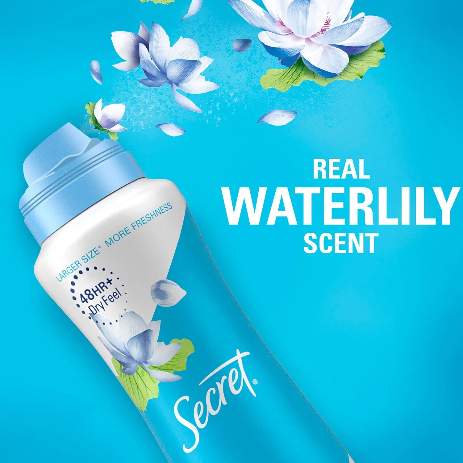 Secret Dry Spray Antiperspirant Deodorant for Women  Vanilla  Wild Rose and Waterlily (4.1 Oz.  3 Pk.) - Bellso