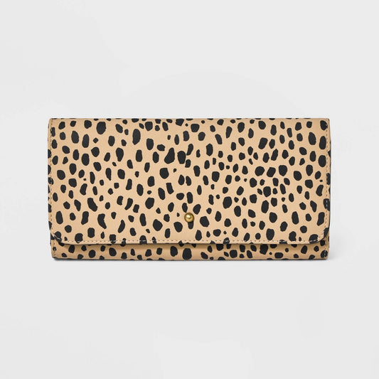 Women S Leopard Print Trifold Wallet - Universal Thread - Bellso