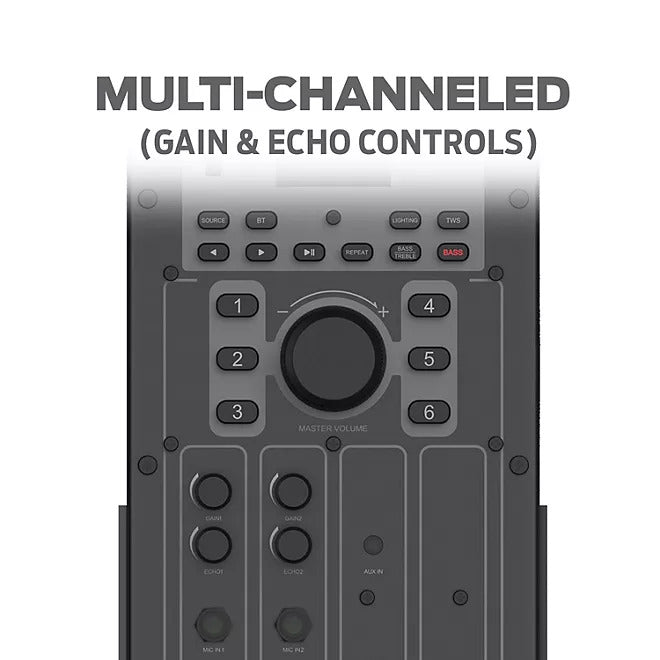 Monster X6 All-in-One PA Bluetooth 600w Speaker System - Bellso