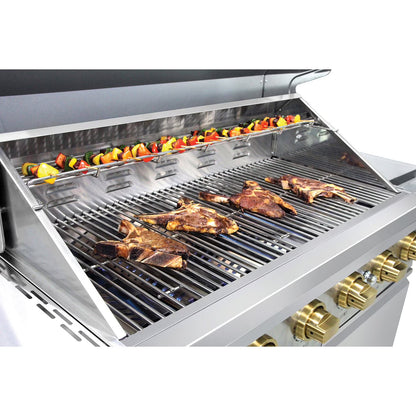 Gordon Ramsay Collections (STORE DISPLAY USED)THOR Kitchen Outdoor Stainless Steel 6-Burner Gas Grill w/ Cover
