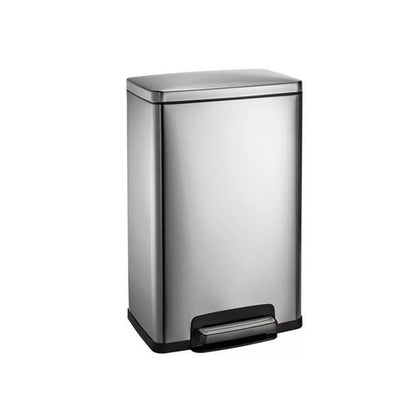 Tramontina  13 Gal Step Trash Can, Stainless Steel
