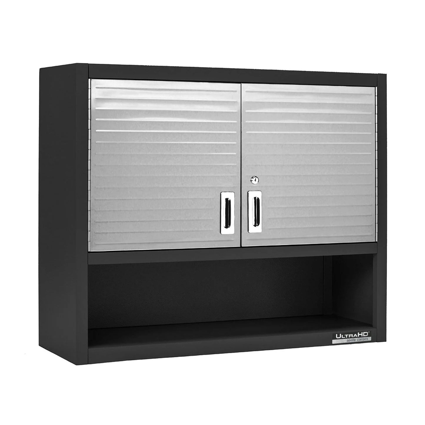Seville Classics UltraHD Double Wall Cabinet W/ Keys  36  W X 12  D X 30  H  Satin Graphite - Bellso