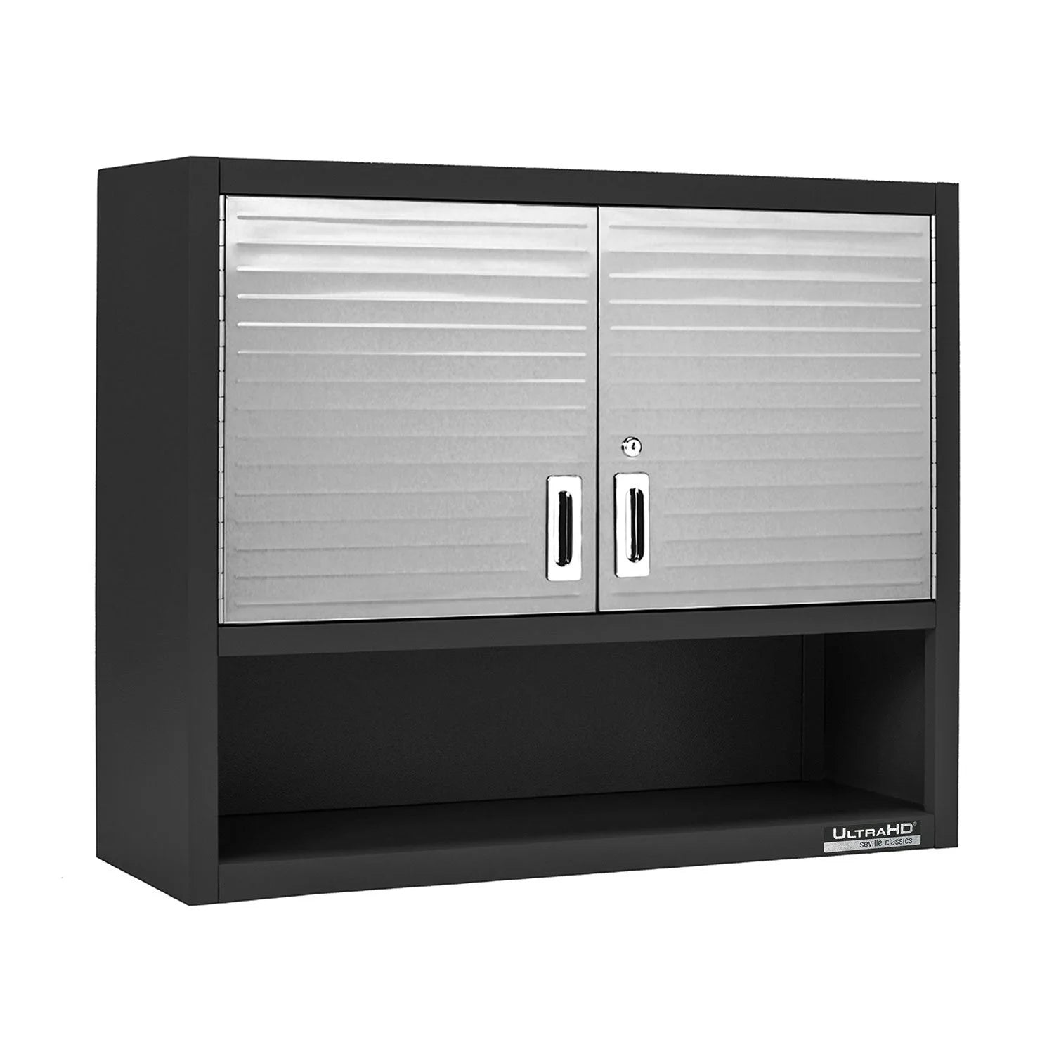 Seville Classics UltraHD Double Wall Cabinet W/ Keys  36  W X 12  D X 30  H  Satin Graphite - Bellso
