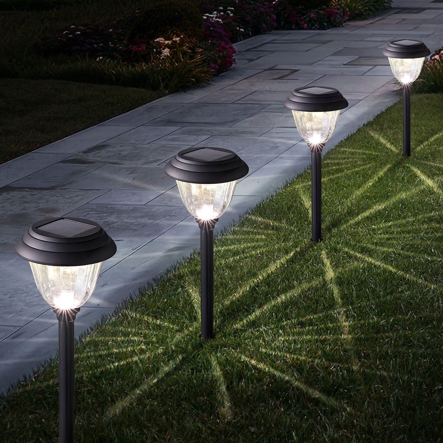 Member's Mark LED Solar Path Lights, 20 Lumens, 4-Pack