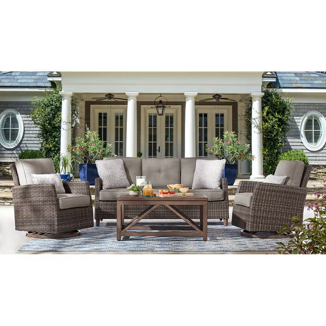 Member's Mark Fremont Deep Seating Set with Sunbrella Fabric, 4pc