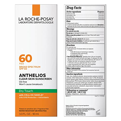 La Roche-Posay Anthelios Clear Skin Dry Touch Sunscreen SPF 60 (Various Sizes) - Bellso