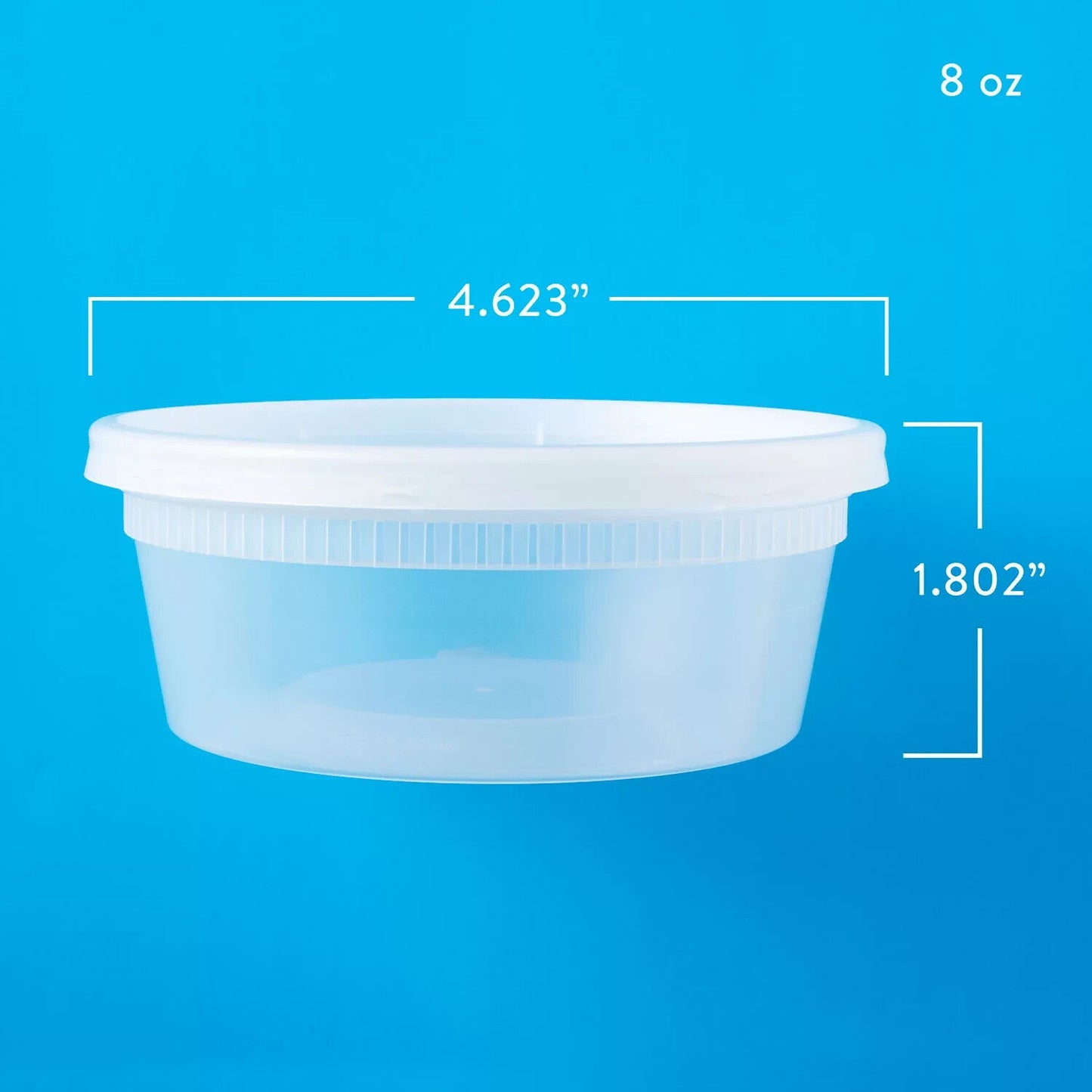 Member's Mark Deli Container with Tight-Sealing Lid (8 Oz., 240 Ct.)