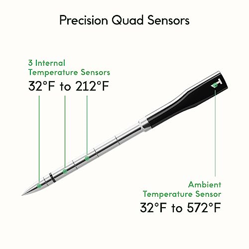 CHEF IQ Sense Smart Wireless Ultra-Thin Meat Thermometer  Unlimited Range  Bluetooth & Wifi  - 2 Probe Set with Smart Hub