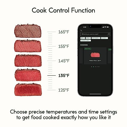 CHEF IQ Sense Smart Wireless Ultra-Thin Meat Thermometer  Unlimited Range  Bluetooth & Wifi  - 2 Probe Set with Smart Hub