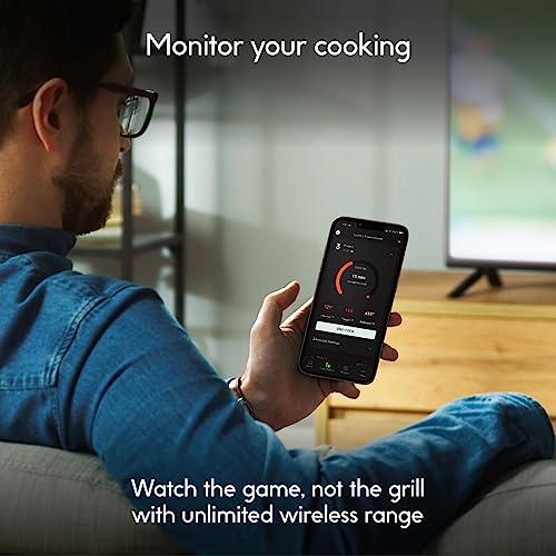 CHEF IQ Sense Smart Wireless Ultra-Thin Meat Thermometer  Unlimited Range  Bluetooth & Wifi  - 2 Probe Set with Smart Hub