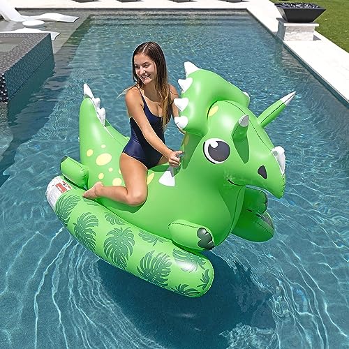 Member's Mark™ Inflatable Ride-on Pool Float with Handles - Dinosaur - Bellso