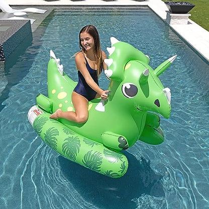 Member's Mark™ Inflatable Ride-on Pool Float with Handles - Dinosaur - Bellso