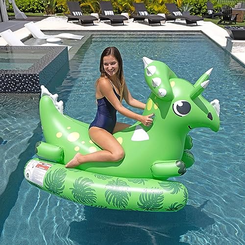 Member's Mark™ Inflatable Ride-on Pool Float with Handles - Dinosaur - Bellso