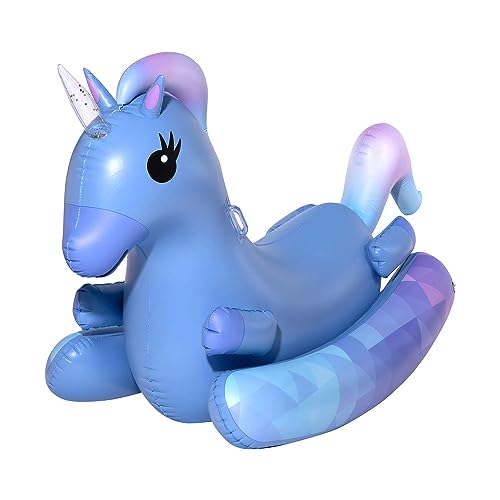 Member's Mark Inflatable Ride-on Pool Float with Handles - Unicorn