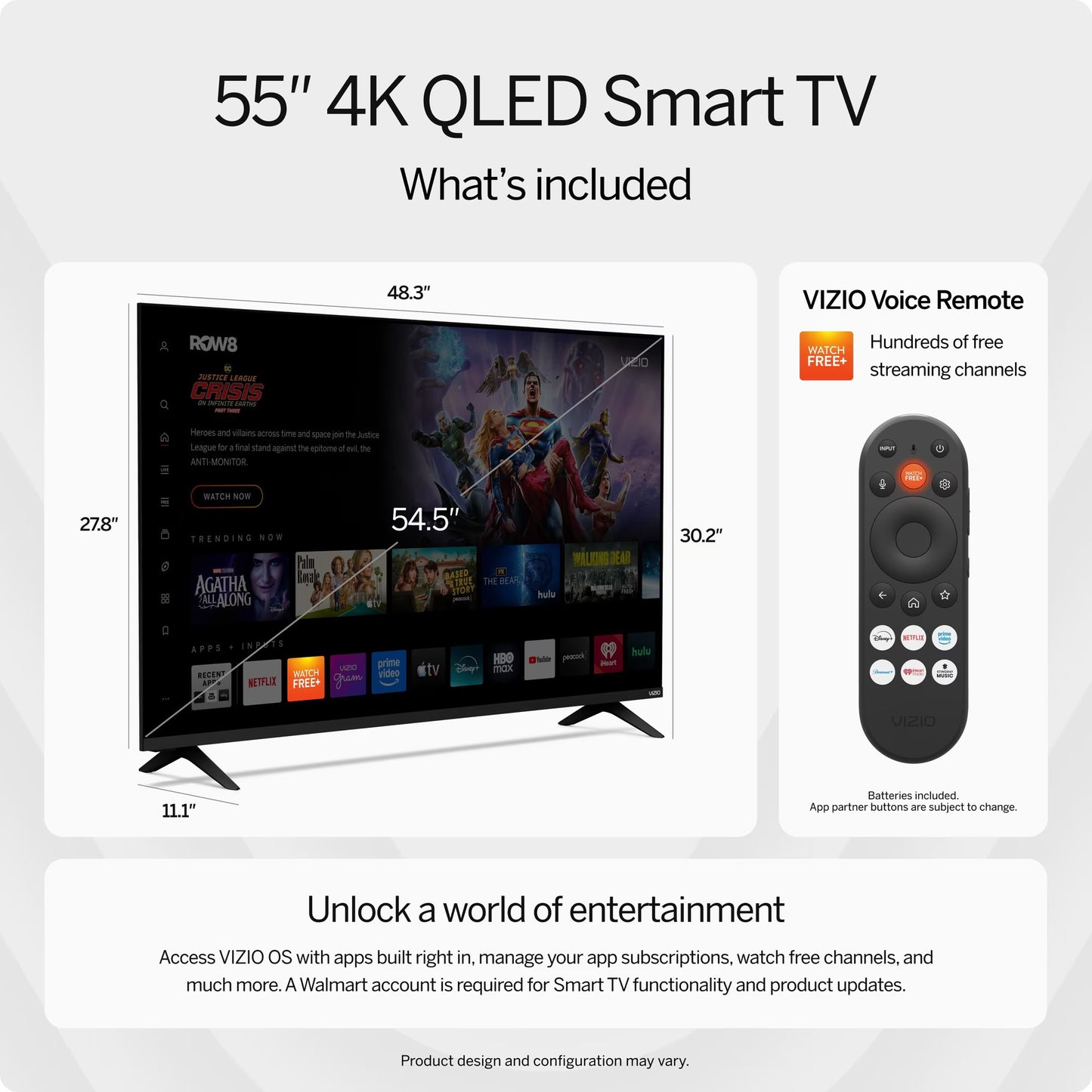 Vizio Class Quantum 4K QLED HDR Smart TV