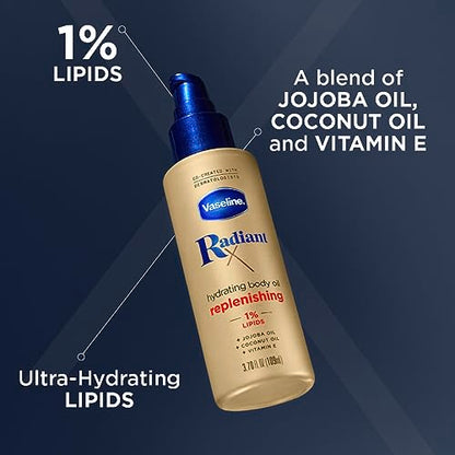 Vaseline Radiant X Hydrate & Replenish Body Oil - 3.7oz - Bellso