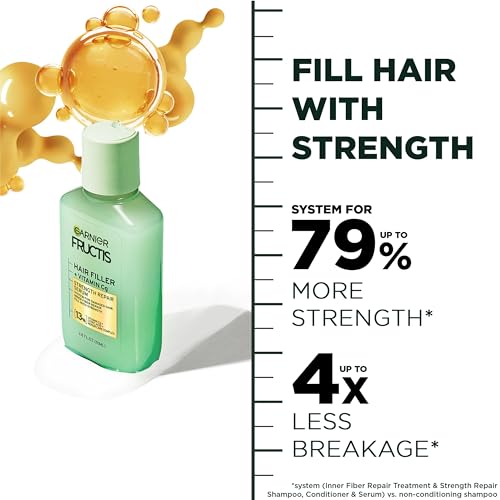 Garnier Fructis Hair Filler + Vitamin Cg Strength Repair Serum - 3.8 Fl Oz - Bellso