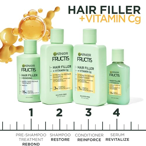 Garnier Fructis Hair Filler + Vitamin Cg Strength Repair Serum - 3.8 Fl Oz - Bellso