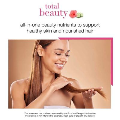 Youtheory Total Beauty Hyaluronic Acid  Keratin & Biotin  Capsules 90ct Exp 8/25 - Bellso