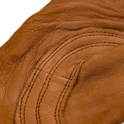 Plainsman Premium Cabretta Brown Leather Gloves 2 Pairs (Small) - Bellso