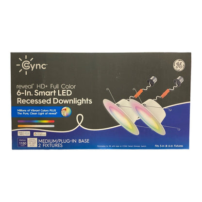 Cync Full Color Smart Recessed Can Retrofit (2 Pack) - Bellso