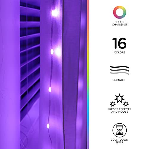 Enbrighten Basics Series 3 X7  RGB Curtain Fairy Lights - Bellso